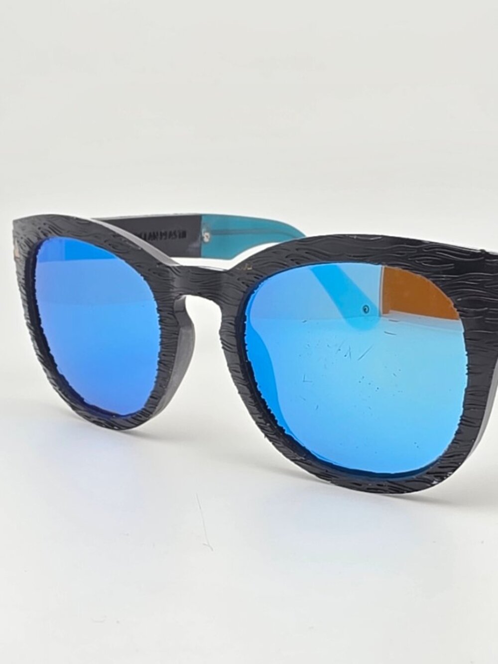 Norton Point The Tide Black Blue Frame Polarized Blue Mirror Lens Sunglasses